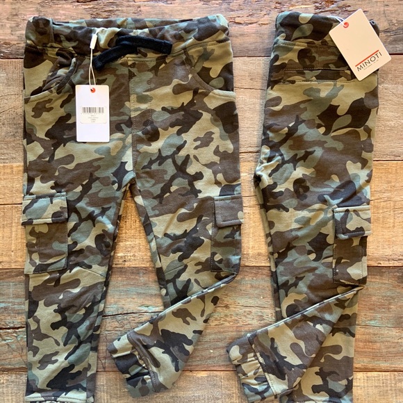 New -Kids Camouflage Unisex Cargo Joggers pants